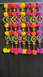 จํานวนมากตกแต่งลูกปัดพวงมาลัยเพดานบ้านตกแต่งลูกปัดประดิษฐ์ Toran สีสันลูกปัดฮัลดีตกแต่ง - Product Image 6