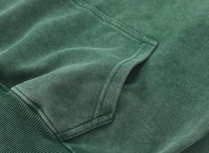 Sudadera con capucha para hombre de alta calidad, forro polar de invierno con diseño desgastado, lavado con ácido, teñido liso, MOQ bajo, patrón sólido - Product Image 3