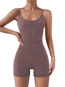 Mono de yoga unisex de talla grande, de secado rápido, cortavientos, sin costuras, acanalado, ajustado, de una pieza, antibacteriano, con tirantes finos y estampado a cuadros. - Product Image 4