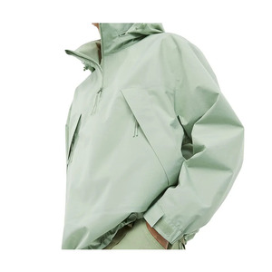 Chaqueta de invierno con capucha personalizada de alta calidad para hombre, recién llegado, nailon, lona, soporte, bolsillo frontal, ropa de calle, cortavientos - Product Image 3