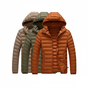 Veste matelassée en gros, légère, coupe-vent, isolée, à capuche, pour homme, veste matelassée isolée pour l'extérieur - Product Image 1