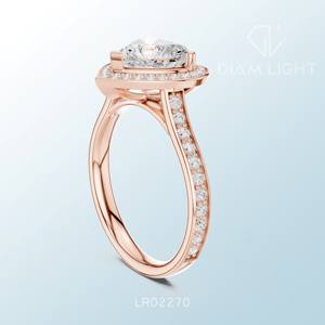 Anillo Exclusivo con Racimo de Corazones, Diseño Artesanal Certificado por IGI, Hecho a Medida, Ideal para Compradores, Joyería de Corazón Personalizada de Alta Calidad - Product Image 6