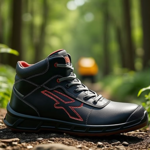 Botas de Seguridad Sting Talla 42 W.11 Negro-Rojo S3S CI FO SR ESD, Calzado de Seguridad Cómodo y Seguro - Product Image 3