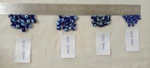 Cuentas de cristal de Ojo Azul o de ojo de la suerte, en tamaños surtidos a partir de 6mm, adecuadas para usar en la fabricación de colgantes de puerta y joyería - Product Image 4