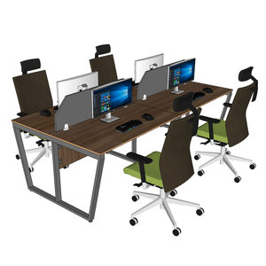 HBTC050 Mesa de Estilo Contemporáneo Minimalista para Cuatro Personas, 240x120cm, Melamina, Contrachapado, Patas Ensambladas, para Dormitorio - Product Image 2