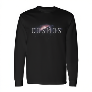 Camiseta de manga larga Cosmos Universe con diseño científico para amantes del espacio, color negro - Product Image 2