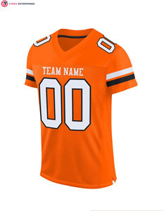 Venta al por mayor camisetas de fútbol americano uniformes de fútbol americano sublimación aceptada tamaños personalizados colores aceptados - Product Image 3