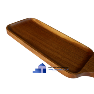 Vente en gros de plateau en bois d'acacia pour la nourriture plateau de service en bois d'acacia pour ustensiles de cuisine d'un fabricant vietnamien - Product Image 2