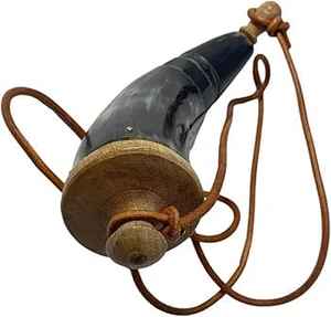 Cuerno Soplador de Buey con Diseño de Animal Medieval Natural 100% al por mayor con Cuerno Grabado y Correas de Cuero - Product Image 2