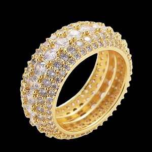 GRA Certified VVS Diamond Rose Gold Vintage Cluster Wedding <b>Ring</b> Iced Custom Brilliant Cut Adjustable Size <b>for</b> <b>Men</b> Women - Product Image 4