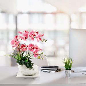 Orquídeas amarillas de 38 pulgadas de Ho Chi Minh, flores artificiales, Phalaenopsis de tacto Real, tallos de orquídeas artificiales en aerosol - Product Image 4