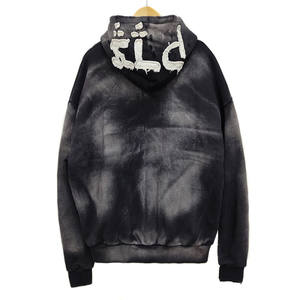 Sweat à capuche lavé à l'acide avec broderie en détresse | Vente en gros de sweats à capuche surdimensionnés Streetwear vintage | Logo personnalisé OEM Sweatshirt Fournisseur - Product Image 5