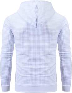 Pull-over décontracté pour homme 340 GSM, jersey matelassé, séchage rapide, doublé, col à capuche, hiver, uni, tissé, logo personnalisé, 100% polyester - Product Image 3