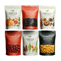 Service de co-vente : Sachet Doypack personnalisé imprimé en héliogravure, refermable avec fermeture éclair, de qualité alimentaire, pour aliments pour animaux de compagnie, snacks et usage commercial.