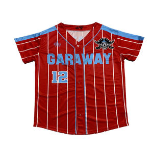 Jersey de béisbol y sóftbol de moda personalizado al por mayor, ropa transpirable con camiseta de juego de béisbol impresa de estilo personalizado - Product Image 1