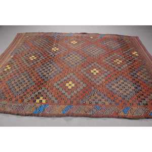 Alfombra Turca de 6,1x8,7 pies, Alfombra Vintage Grande, Alfombra Persa Marrón Rojiza - Product Image 3