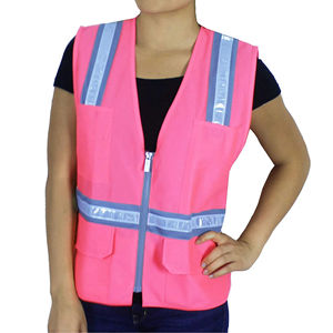 Chaleco de Seguridad de Alta Visibilidad, Transpirable, de Poliéster, para Trabajos de Construcción, Diseño Reflectante Unisex - Product Image 1
