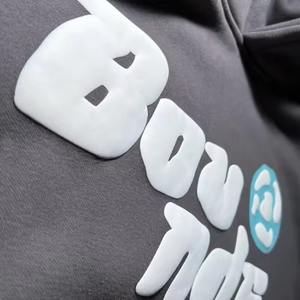 Vente en gros Pull à capuche en coton et polyester épais pour hommes Sweats à capuche imprimés bouffants de grande taille pour l'hiver - Product Image 5