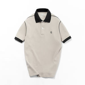 TST 9167 Manches courtes pour chemise avec détails de finition en piqué pour le tissu - Product Image 2