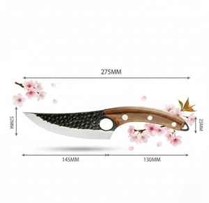 Juego de Cuatro Cuchillos de Chef Premium, Afilados, de Alta Calidad, Hechos a Mano, de Acero al Carbono, con Hoja Completa y Borde Recto - Product Image 2