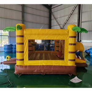 ปราสาทลมเป่าลมรูปสิงโตขนาดใหญ่ 4x4 เมตร สำหรับงานหนัก ทำจาก PVC เกรดเชิงพาณิชย์ อุปกรณ์สนามเด็กเล่นเป่าลม - Product Image 4