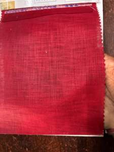 Tissu en lin et coton de haute qualité 100 x 100 tissé uni pour chemises d'hommes, fabricant leader en Inde - Product Image 2