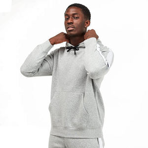 Ropa deportiva para hombre, chándal Unisex en blanco 500 GSM 100% algodón polar, sudadera de peso pesado, conjunto de pantalones de chándal con capucha para hombre - Product Image 3