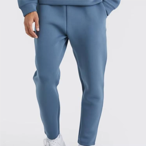 Ensemble pantalon de survêtement et sweat à capuche en coton vierge personnalisé OEM Survêtement de jogging surdimensionné évasé pour hommes - Product Image 3