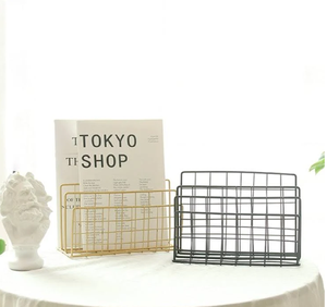 Criss-CROSS ที่ใส่นิตยสารโลหะออกแบบอย่างสวยงามออแกไนเซอร์ที่สมบูรณ์แบบสำหรับใช้ในบ้านสำนักงานในราคาขายส่ง - Product Image 6