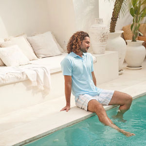 T-shirt unisexe Ultifresh décontracté et confortable en polyester et coton, tricoté, lavé, séchage ultra-rapide, manches courtes, uni, boutons sur le devant, 160g - Product Image 6