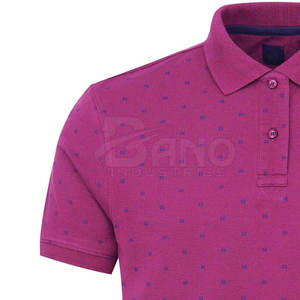 Vente en gros Hommes Coton Fibre de Bambou pour T-shirts Polo 220g Logo Personnalisé Imprimé Solide Tricoté Jersey Tops Séchage Rapide & - Product Image 5