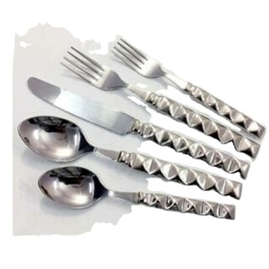 Poignée unique avec 5 pièces en acier inoxydable avec ensemble de couverts en gros d'usine polie de haute qualité Offre Spéciale - Product Image 1