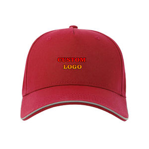 Gorra de béisbol de 6 paneles personalizada con estampado bordado de logotipo de marca OEM para hombre, gorra de béisbol en blanco de algodón 100% para adulto - Product Image 4