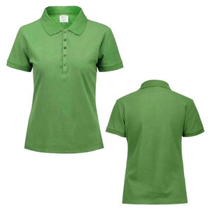 Polo femme avec caractéristique antibactérienne 100% coton à manches courtes coupe régulière conception adaptée à un usage quotidien petites tailles XL - Product Image 4