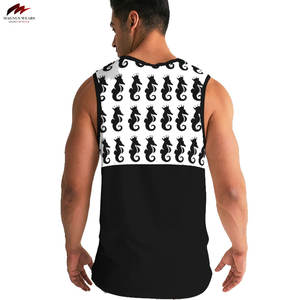 La mejor oferta, camiseta sin mangas informal para hombre, ropa deportiva ajustada de alta calidad, de punto y transpirable de talla grande, MOQ bajo - Product Image 5