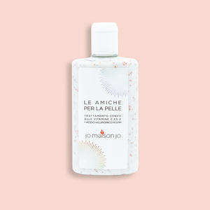 Exfoliante hidratante e iluminador de rutina de belleza corporal + gel de baño corporal de leche de burro + emulsión corporal de vitamina C y E hecha en Italia - Product Image 3