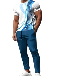 Conjuntos Deportivos de Verano para Hombre, 100% Algodón, Corte Regular, Ropa Casual Ligera para Entrenamiento, Nueva Colección al por Mayor - Product Image 1