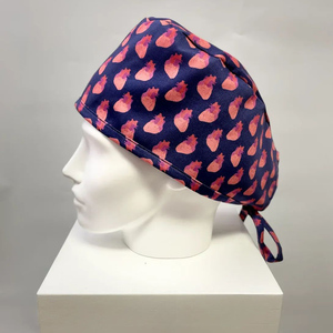 Chapeau de gommage avec impression personnalisée Mélange d'élasthanne Cordon élastique Commande en gros Vêtements de clinique Esthéticienne Esthétique Unisexe Adultes Casquettes de gommage - Product Image 5