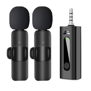 Micro không dây thu âm cài áo chuyên nghiệp K9, K8, K11, K15, K35, khử tiếng ồn, dùng ngoài trời, phát sóng trực tiếp - Product Image 3