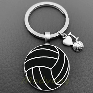 Stainless Steel Volleyball Athlete Charm Pendant Keyring I Love Volleyball <b>Beach</b> Ball Club Wholesale Fashion Accessories <b>Gift</b> - Product Image 5