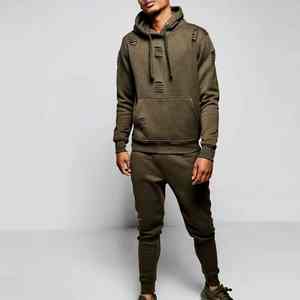 Precio razonable Hombres Chándal desgastado Material suave Venta caliente Estilo con capucha con mangas largas Chándal lavable para hombres - Product Image 5