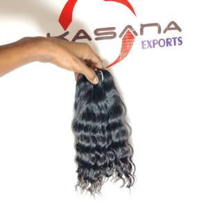 Les extensions de cheveux humains pour femmes indiennes traitement chimique brut Bundle Styles de couleur naturelle gratuits incluent des cheveux Remy Body Wave droits - Product Image 4