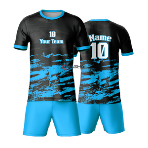 High Quality Team Soccer Uniforms Football <b>Shirts</b> Two Piece Men's Custom Sublimation Soccer Jersey for Adults - Product Image 5