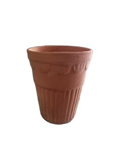 Taza de terracota moderna ecológica para té y bebidas taza de terracota vintage Taza de terracota Taza de arcilla cruda - Product Image 2