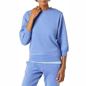 Femmes hiver léger polaire surdimensionné pull à col rond sweat Streetwear décontracté activités de plein air vêtement teint - Product Image 1