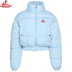 Stylish Puffer Jacket Women Crop Style <b>Warm</b> Puffer Jacket for Daily Wear - Product Image 6