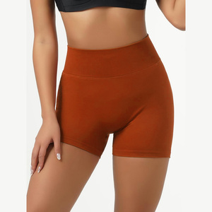 Nuevos pantalones cortos de yoga para mujer OEM con cintura alta Skinny Fit y tecnología de absorción de humedad para Fitness Running Gym Jogger - Product Image 2