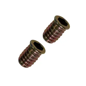 Wholesale Price M3-M10 Insert Nut Wood Furniture Vietnam Factory Colorful Hexagon Threaded Wood Insert Nut Fasteners Supplier