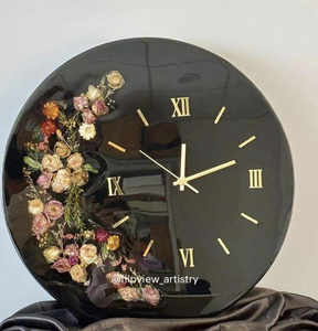 Reloj de pared náutico de madera natural y resina epoxi, decoración rústica para sala de estar, dormitorio, habitación de Hotel - Product Image 3