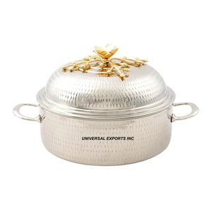 หม้อหุงต้มโลหะสุดหรูออกแบบได้ตามต้องการหม้อปรุงอาหารสำหรับรับประทานอาหารบนโต๊ะดีไซน์คลาสสิกสำหรับงานแต่งงานและงานอีเวนต์บุฟเฟ่ต์ขายดี - Product Image 3